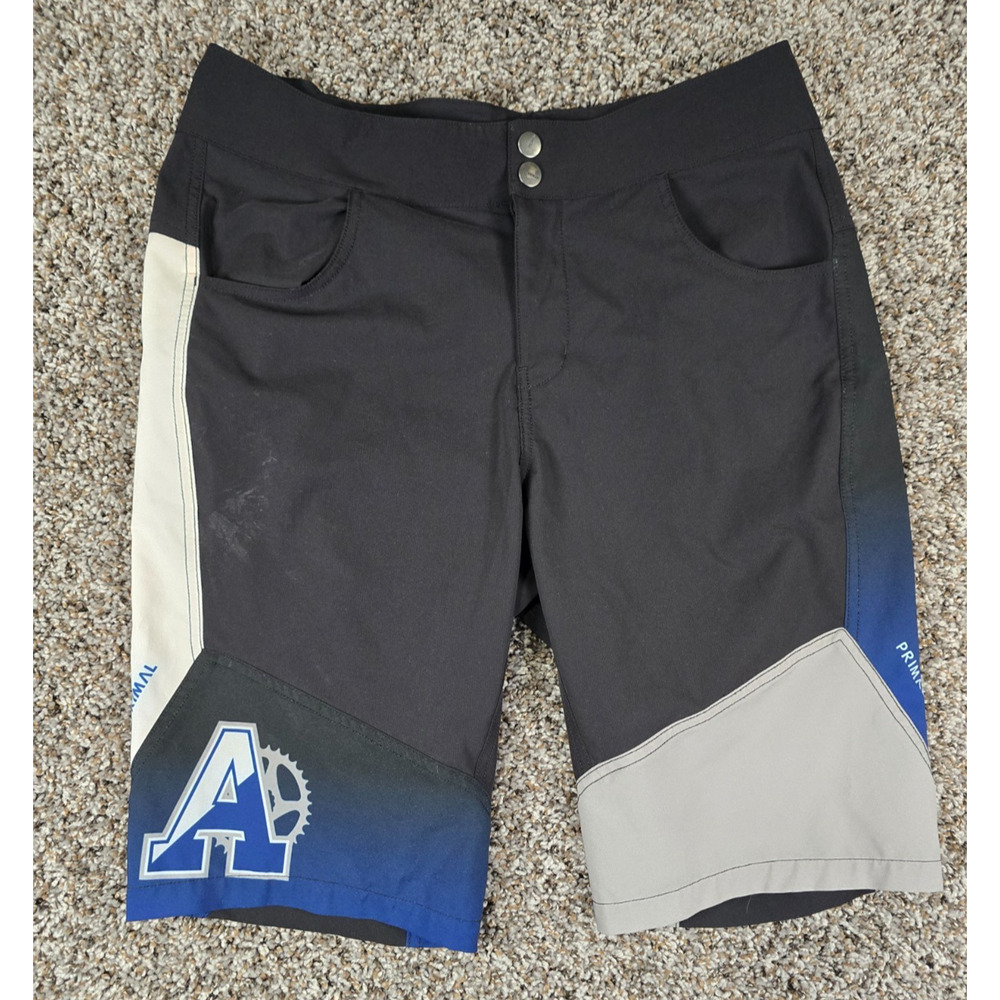 Primal Mens Sz L Mountain Biking Cycling Shorts Black Gray